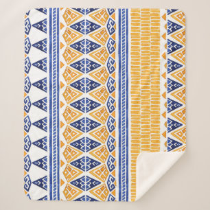 Manta Sherpa Acuarela Bohemia: Patrón Artístico sin Marea.