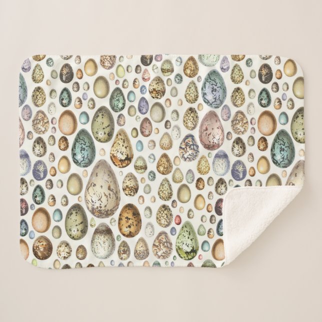 Manta Sherpa Adolphe Millot Ouefs Eggs (Anverso (horizontal))
