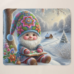 Manta Sherpa Adorable hogar invernal en un acogedor entorno inv