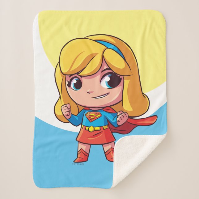 Manta Sherpa Adorable Supergirl Stance (Anverso)