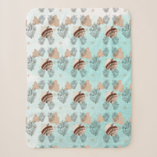 Manta Sherpa Aesthetic Boho Wildflowers Flowers 