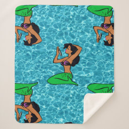 Manta Sherpa afro latina mermaid océano