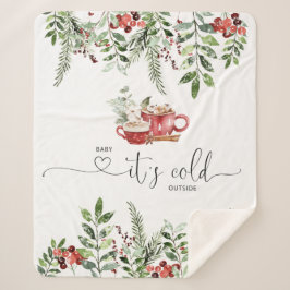 Manta Sherpa Agradable y verde bebé, frío afuera