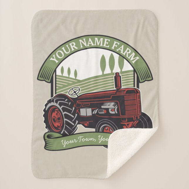 Manta Sherpa Agricultor de campo de cultivo de cosecha de vinta (Anverso)