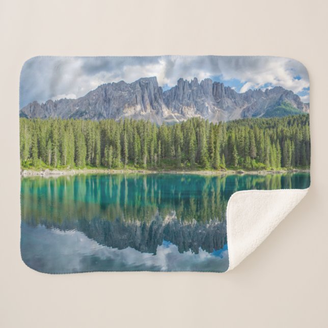 Manta Sherpa Agua | Sierra de Latemar (Anverso (horizontal))
