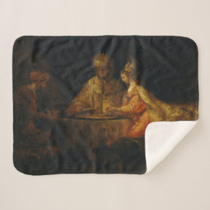 Manta Sherpa Ahasuerus Haman Esther Rembrandt Barroco bíblico