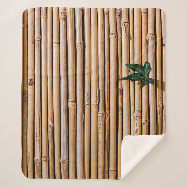 Manta Sherpa Alambrado de barrera de bambú (Anverso)