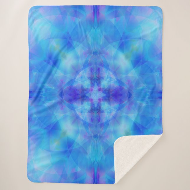 Manta Sherpa Alas azules (Anverso)