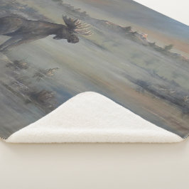 Manta Sherpa Alce Majestuoso