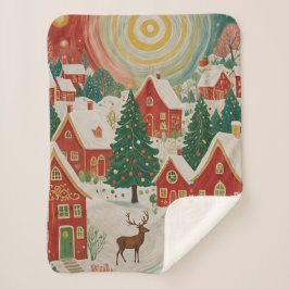 Manta Sherpa Aldea de los navidades
