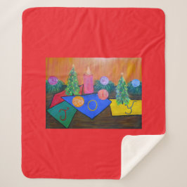 Manta Sherpa Alegría de Navidad