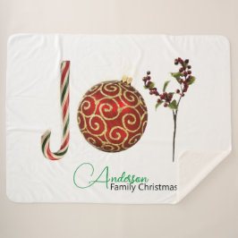 Manta Sherpa Alegría personalista de caramelos de caramelo orna