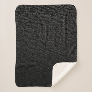 Manta Sherpa Alfombra de área negra y gris