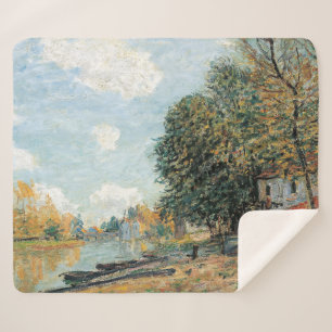 Manta Sherpa Alfred Sisley Moret: Las orillas del río Loing