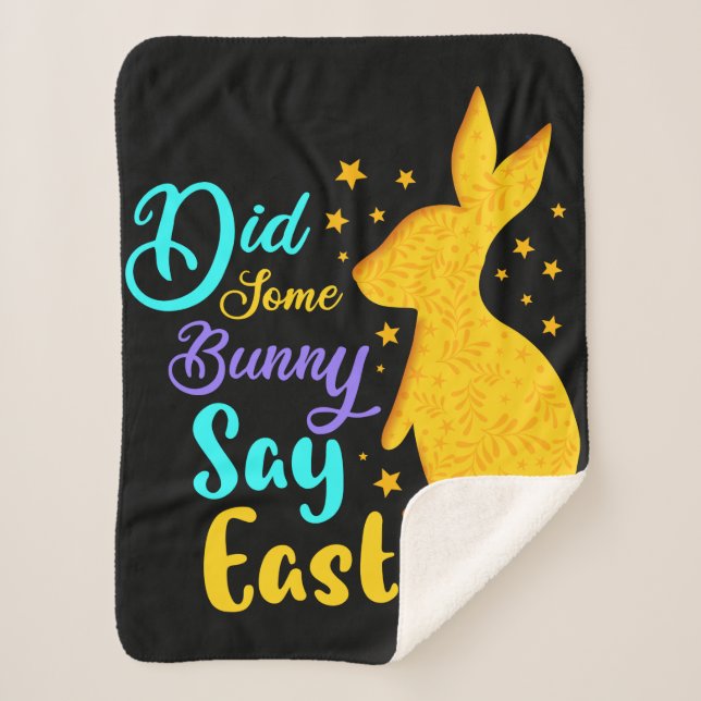 Manta Sherpa ¿Algunos conejitos dijeron Pascua? (Anverso)