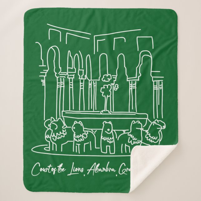 Manta Sherpa Alhambra Court of the Lions 1 (Anverso)