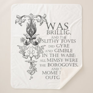 Manta Sherpa Alice In Wonderland Jabberwocky Sherpa Blanket