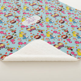 Manta Sherpa Alicia en Wonderland Comforter - Monograma ADD