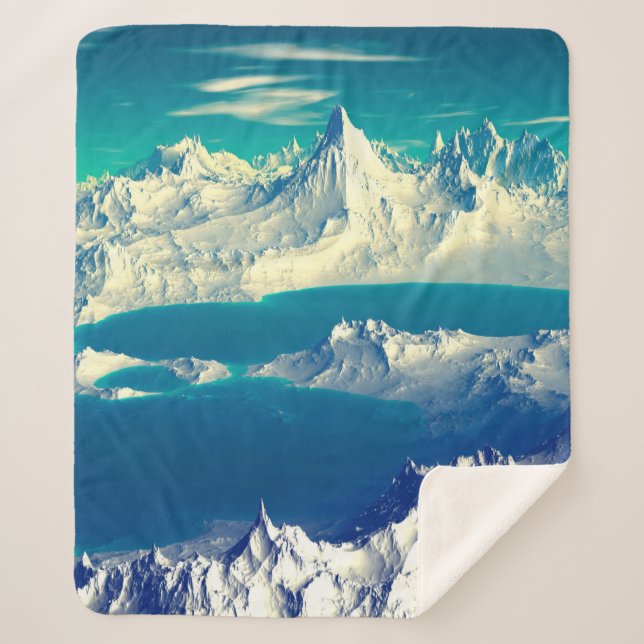 Manta Sherpa Alien Planet - Material gráfico de computadora 3D. (Anverso)