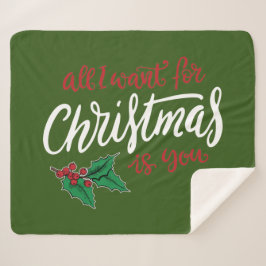 Manta Sherpa All I want for Christmas