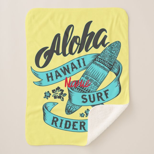 Manta Sherpa Aloha Hawaii Surf Rider Thunder_Cove (Anverso)