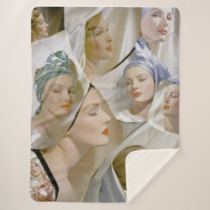 Manta Sherpa alrededor de 1940 hermosas mujeres imprimir