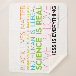 Manta Sherpa Amabilidad es todo Sherpa Blanket (blanco)