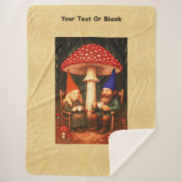 Manta Sherpa Amanita Mushroom y Gnomes