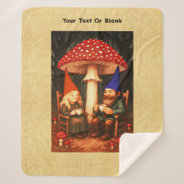 Manta Sherpa Amanita Mushroom y Gnomes