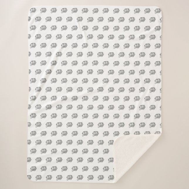 Manta Sherpa amante de los animales (Anverso)