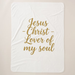 Manta Sherpa Amante de Mi Alma Jesús Cristo 