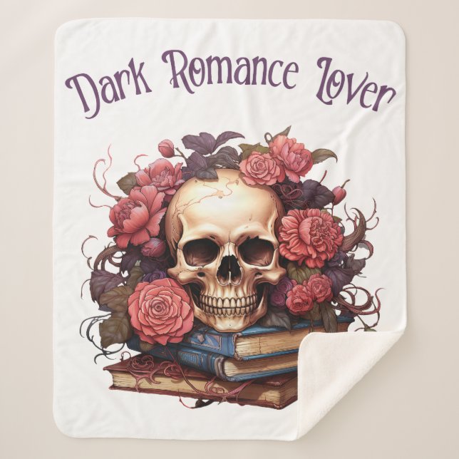 Manta Sherpa Amante del Romance Oscuro (Anverso)
