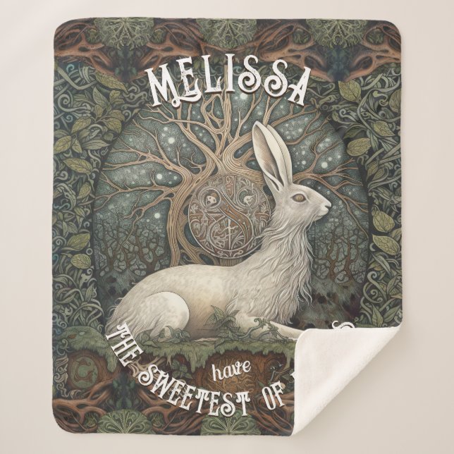 Manta Sherpa Amantes de la naturaleza de la luz de luna celeste (Anverso)