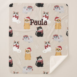 Manta Sherpa Amar a mis gatos