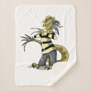 Manta Sherpa Amargasaurus Posando Como Freddy Krueger.