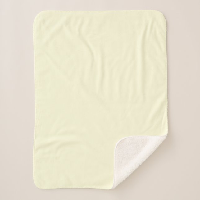 Manta Sherpa Amarillo claro (Anverso)