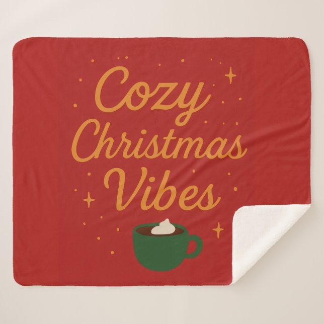 Manta Sherpa Ambiente Navideño Acogedor (Anverso (horizontal))