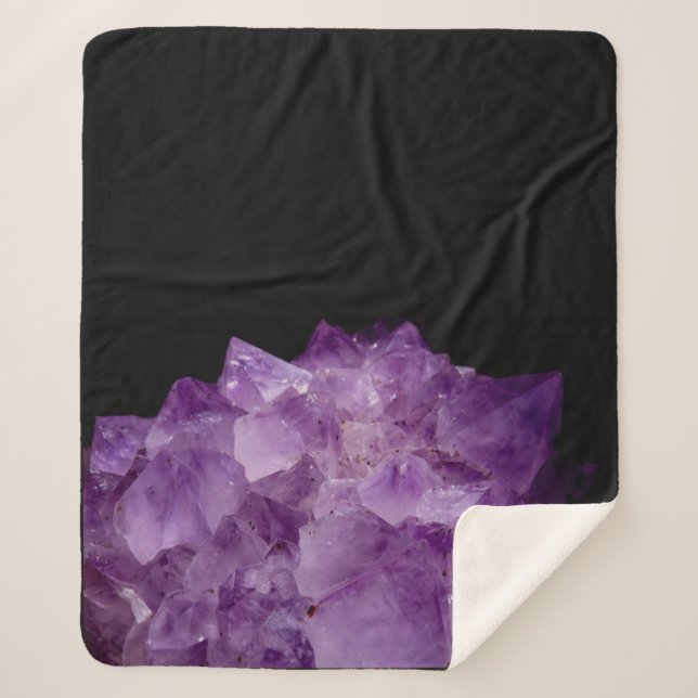 Manta Sherpa Amethyst Raw Stones (Anverso)