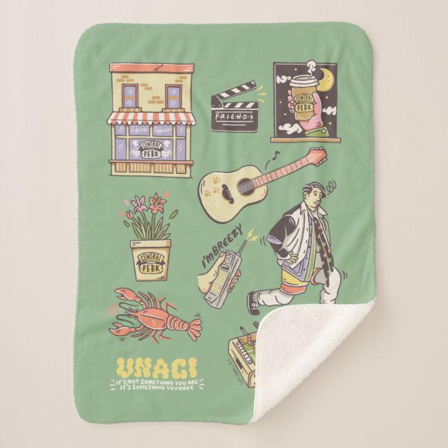 Manta Sherpa AMIGOS™ | Gráfico de iconos Personalizados (Anverso)