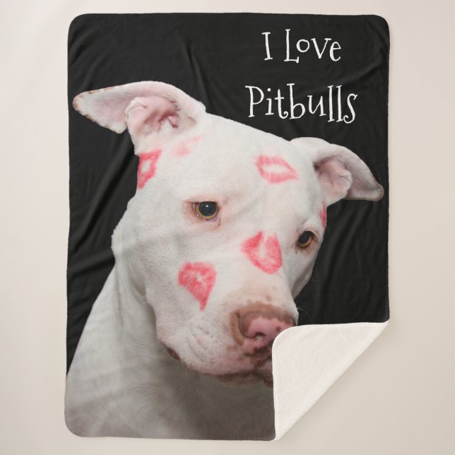 Manta Sherpa Amo Pitbulls (Anverso)
