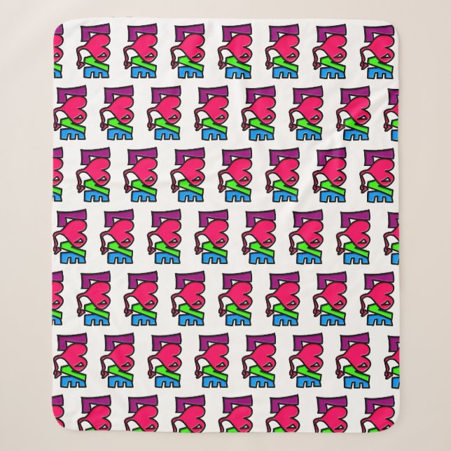 Manta Sherpa Amor  (Anverso)