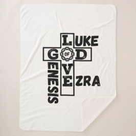 Manta Sherpa Amor De Dios Coral Bíblico