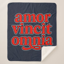 Manta Sherpa Amor vincit omnia