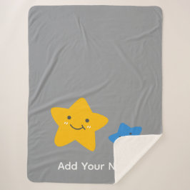 Manta Sherpa Añadir el nombre de su bebé Sherpa Blanket Throw