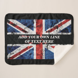 Manta Sherpa Añadir el texto en el Cojín decorativo de la bande