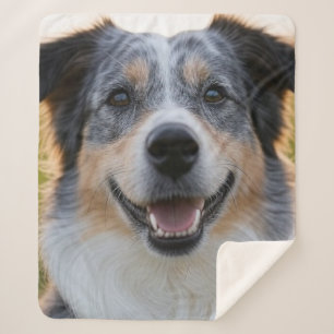 Manta Sherpa Añadir Personalizar de fotografía Mascota