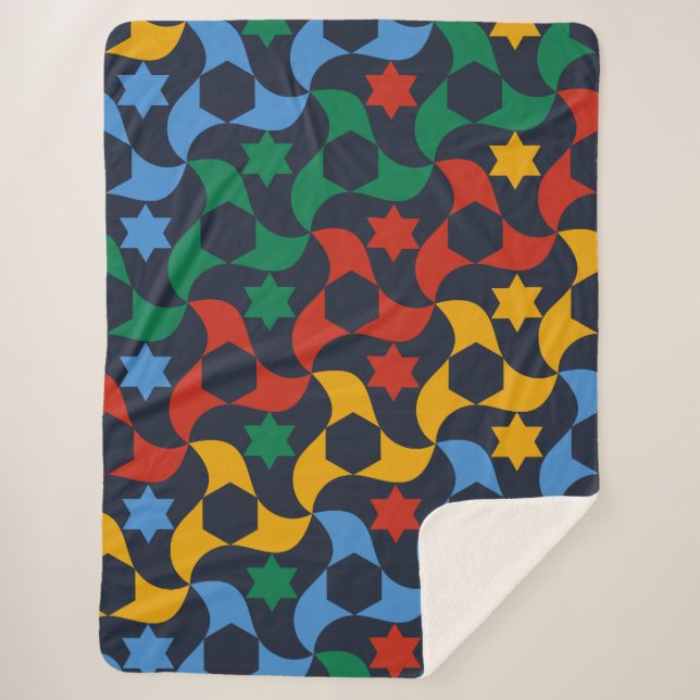 Manta Sherpa Andalusian Tiles 12 (Alhambra Palace, Granada) (Anverso)