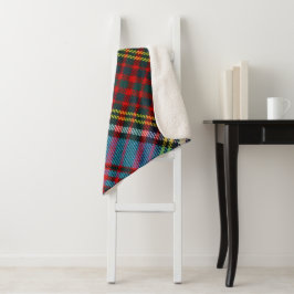 Manta Sherpa Anderson Clan Tartán (Diagonal)