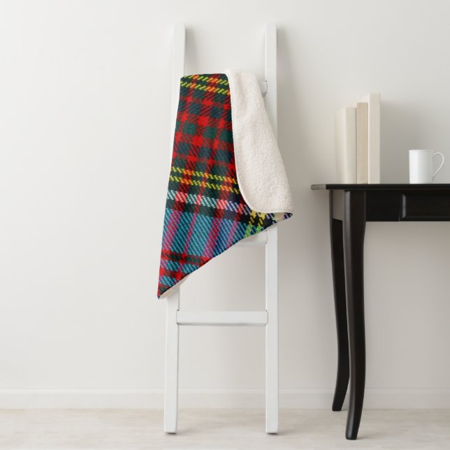 Manta Sherpa Anderson Clan Tartán (Diagonal) (In situ)