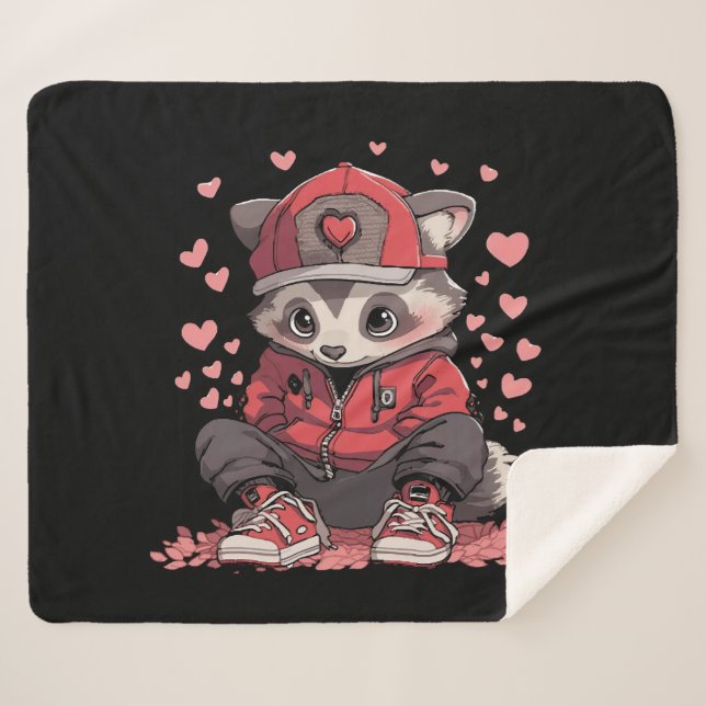 Manta Sherpa Andy de moda (Anverso (horizontal))